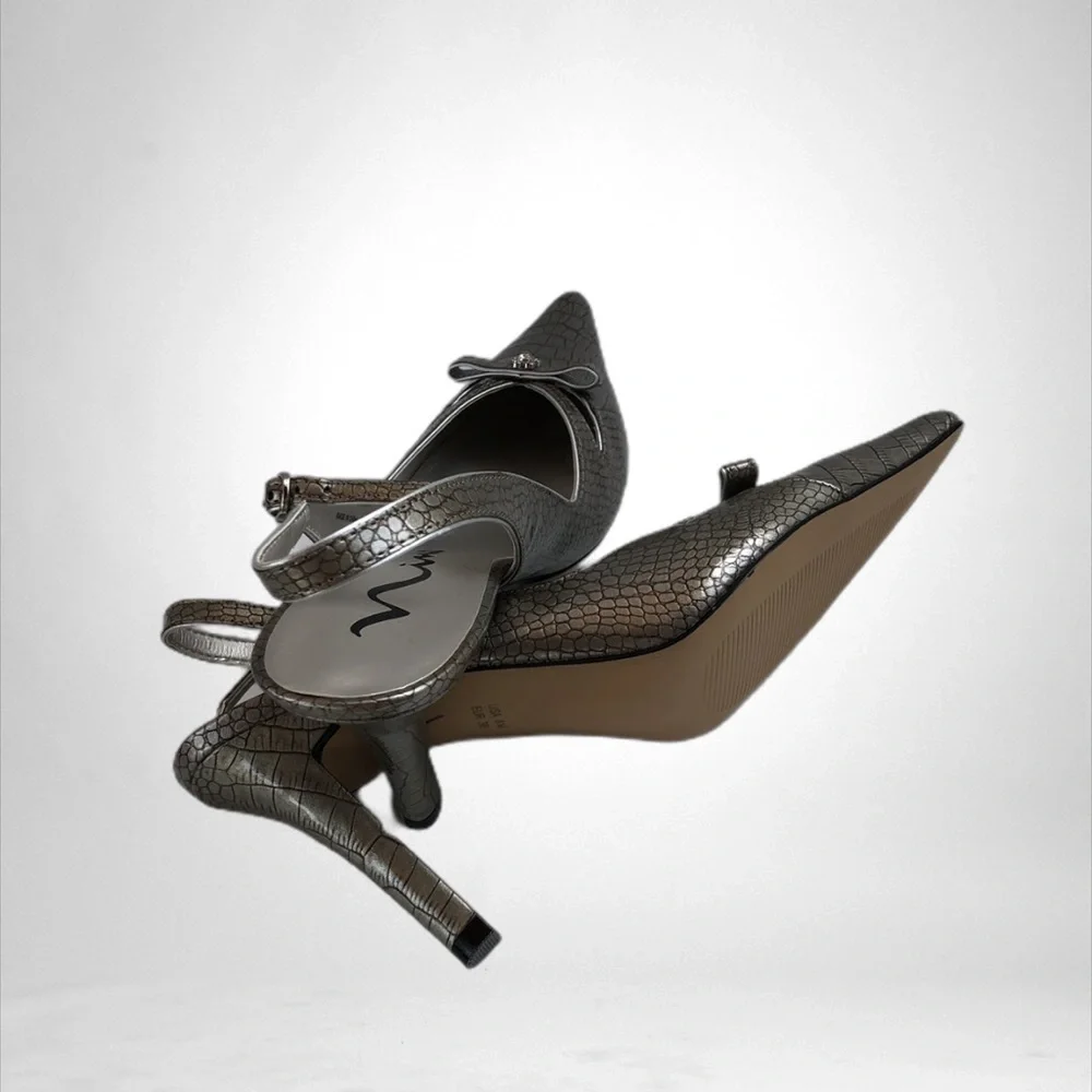 Nina Silver Pumps